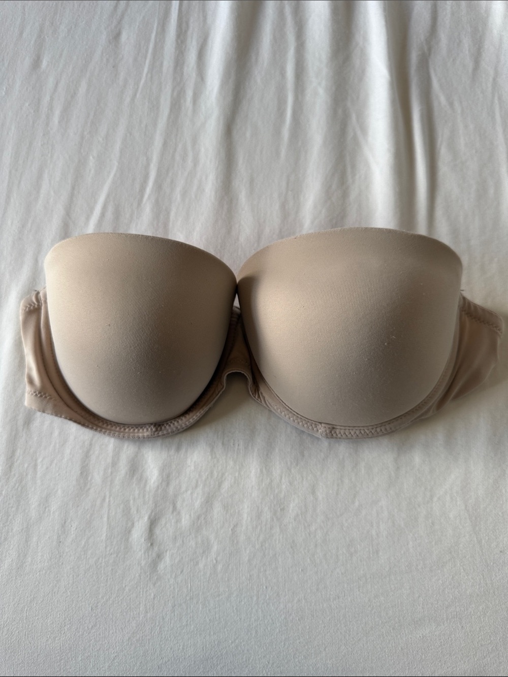 PINK Victoria's Secret Strapless Bandeau Bra - Beige